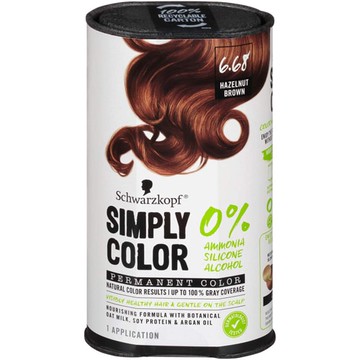 Schwarzkopf Simply Color Permanent Hair Color Hazelnut Brown 6.68 1 Kit