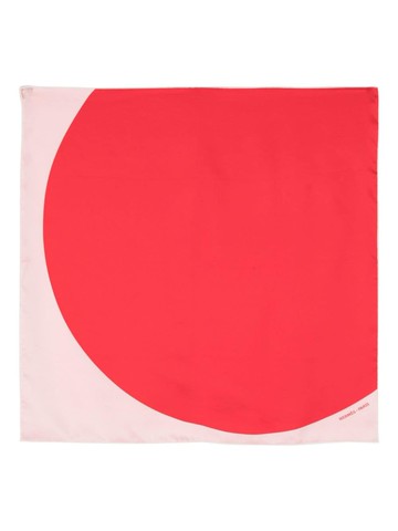 Hermès Pre-Owned - two-tone silk scarf - women - Silk - One Size - Red