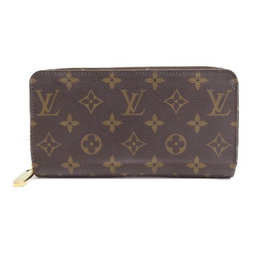 LOUIS VUITTON LV 路易威登 棕色 原花帆布 Zippy 拉鍊 長夾 M42616 【二手名牌BRAND OFF】