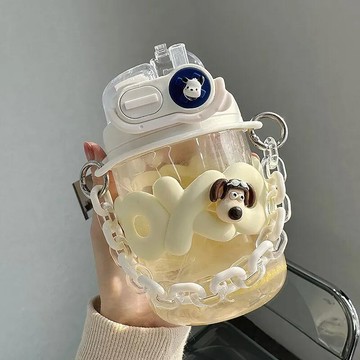 臺灣出貨🎊2026新款塑料杯子水杯女可愛雙飲口咖啡杯ins吸管隨手杯學生夏天平價推薦🧨