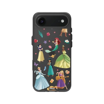 iPhone Air Clear (相機按鈕) 酷墨灰 - 迪士尼-公主系列 Disney Princess - 迪士尼公主 - 貼紙風格