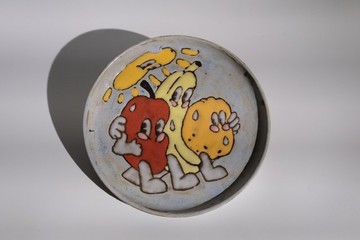 夏日外出的水果 - 手繪盤