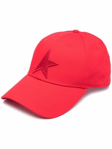 Golden Goose - logo-patch cap - unisex - Cotton - M/L - Red