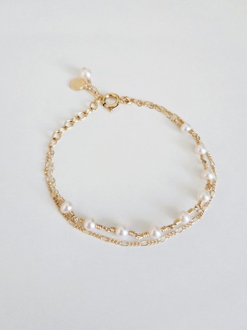 森秋暖菓 - 珍珠雙層手鍊