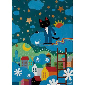 P2-K25-019M 馬里斯 創作系列-房間裡的遊戲 520片夜光拼圖