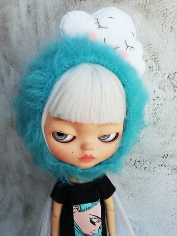 Blythe 娃娃雲朵造型帽