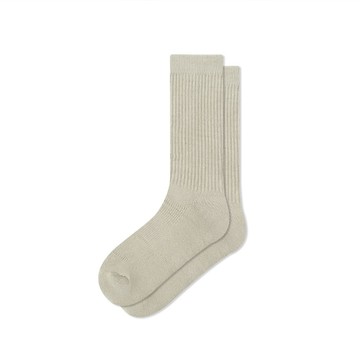 【全館滿額折】 Faam ESSENTIAL CREW 若草 素面單色針織高筒襪 男女款 H6095【新竹皇家NTME002-12】