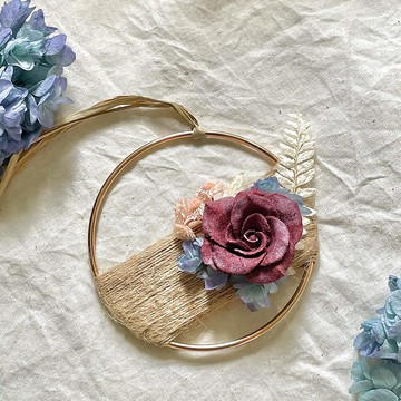 花型香金屬花圈