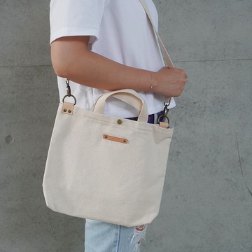 耐用帆布 // 手提肩背 // 米色系
