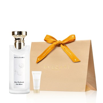 【BVLGARI 】寶格麗白茶中性淡香水75ML+白茶中性香氛身體乳7ML | 送禮首選