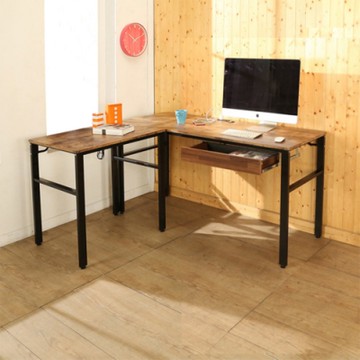 佳美 台灣製低甲醛附插座 L型辦公桌 工作桌 160X60X79CM/80X60X79CM