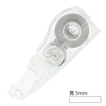 PLUS 智慧型滾輪修正內帶5mm 透明