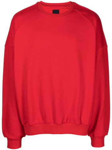 Juun.J - photograph-print cotton sweatshirt - men - Cotton - M - Red