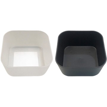 時尚收納盤(XS)-白/黑