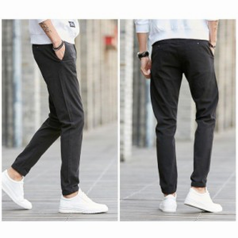 ジョガーパンツ メンズ アンクルパンツ ボトムス スリム デザイン カジュアル ファッション くるぶし丈 通販 Lineポイント最大get Lineショッピング