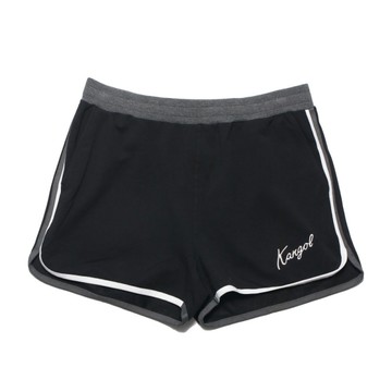 KANGOL 短褲 黑 左下英草寫LOGO 運動褲 女 6122150220