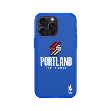 iPhone 15 Pro Max Clear 激光藍 - NBA - Logo-波特蘭拓荒者 Portland Trail Blazers - Light