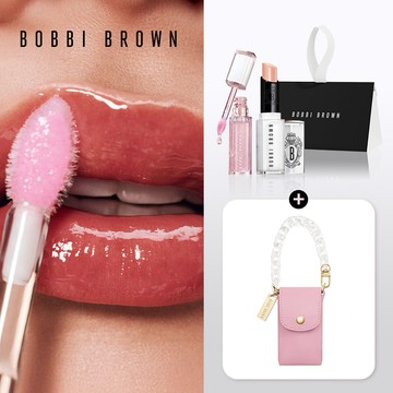 贈皮革唇膏鑰匙圈✨【Bobbi Brown 芭比波朗】美唇雙星初登場 晶鑽修護護唇膏 x 水晶護唇油