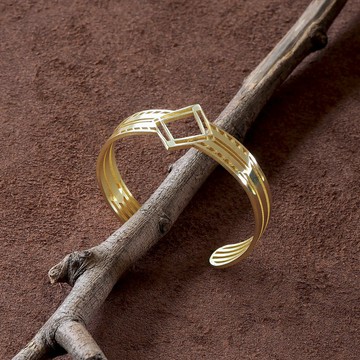 Erte brass bangle (Artdeco collection)