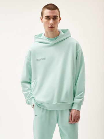 PANGAIA - 365 Midweight Soft Organic Cotton Hoodie - reflect blue - XS XS