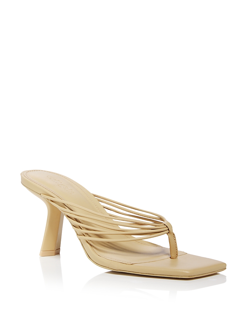 Cult Gaia Women's Emmy Slip On Thong High Heel Sandals