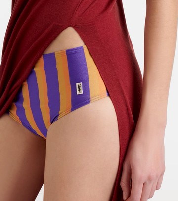 Saint Laurent Striped bikini bottoms