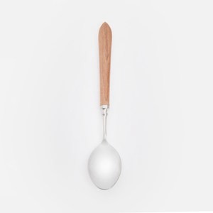 查莉楓木不鏽鋼咖啡匙16.4cm 銀