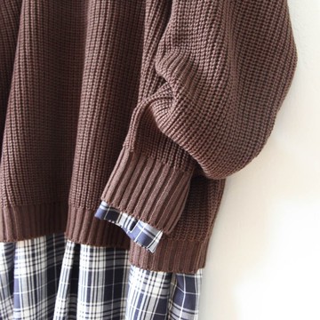 圓領針織舒適毛衣 Rebecca