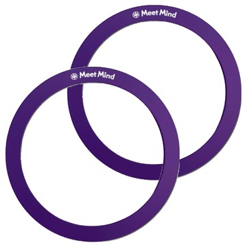 Meet Mind ios/Android 多彩引磁片 通用款 2個  深紫色  1組