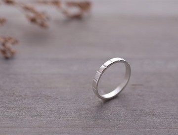 ni.kou 純銀 塊狀 單戒 女戒 尾戒