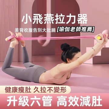 🌸六管腳蹬拉力器 美背收腹🌸腳踏拉力器 拉力繩 仰臥起坐 腿部拉力器 健腹拉力器 運動拉力繩 多功能健腹拉繩 XJ