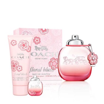 COACH 嫣紅芙洛麗女性淡香精90ml(贈隨機身體乳100ml+小香*1)