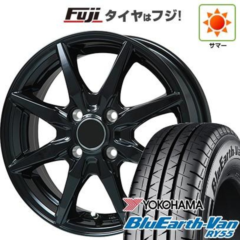 新品 軽自動車】軽トラ 軽バン 夏タイヤ ホイール4本セット 145/80R12 80/78N ヨコハマ ブルーアース Van RY55 ブランドル  CJ28B 12インチ | LINEブランドカタログ