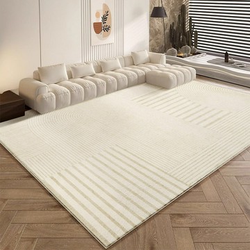 簡約奶油風仿羊絨客廳地毯加厚家用茶幾毯子大面積耐臟易打理地墊[DD190109]