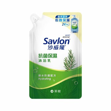 沙威隆 抗菌保濕沐浴乳補充包 茶樹 600g