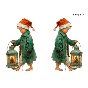 【11月新品2】08-108-0070 人物貼紙 聖誕復古風