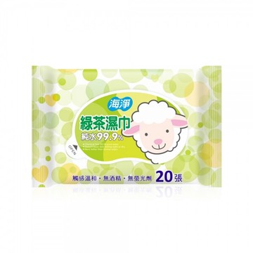 奈森克林海淨 嬰兒純水濕紙巾20抽(隨身包)-4款選擇*60