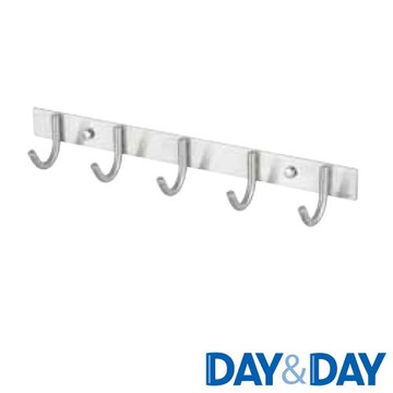 DAY&DAY 經典簡約 不鏽鋼壁掛式排鉤 啞光銀