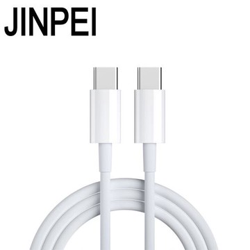 【JINPEI錦沛】TYPE-C TO TYPE-C 充電線 白色