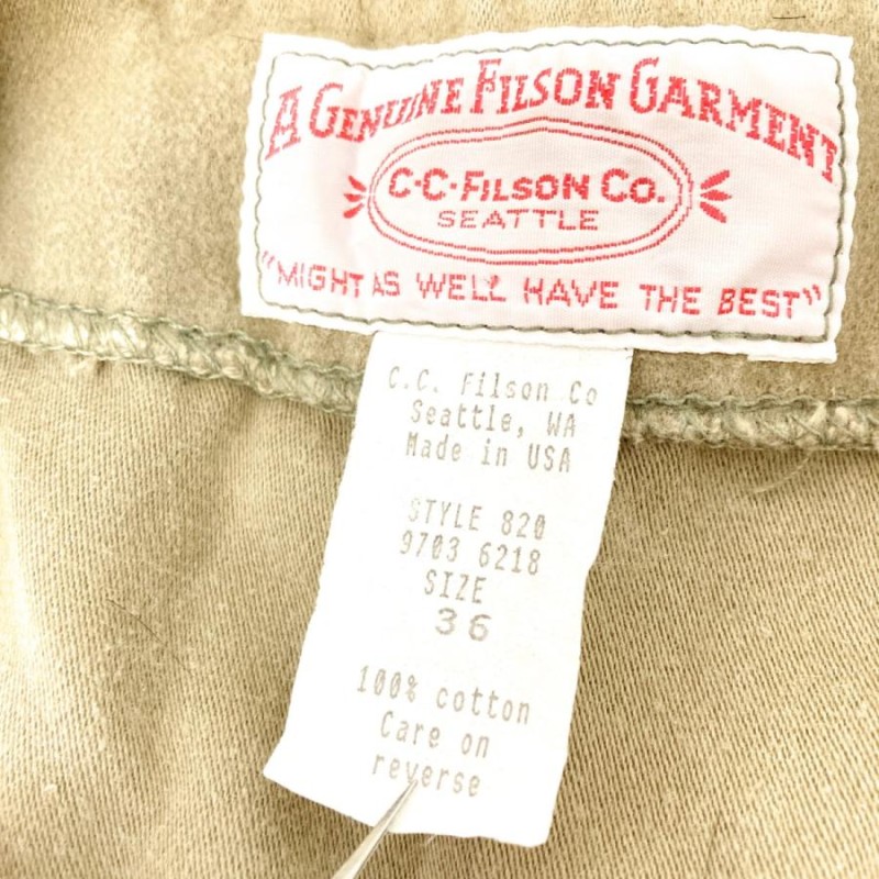 フィルソンガーメント FILSON GARMENT USA製モールスキンベスト