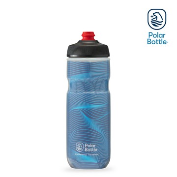 Polar Bottle 20oz 雙層保冷噴射水壺 Jersey Knit 午夜藍 / 公路車 自行車  腳踏車 保冷水壺