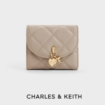 【CHARLES & KEITH】新色登場! Arrietty 金屬造型釦短夾｜秋冬新品｜閃耀派對季｜生日禮物｜快速出貨｜小CK｜官方直營