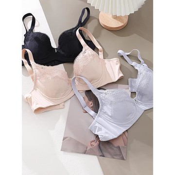 經典款3/4杯型聚攏薄款膚色透氣女文胸BC杯軟鋼圈防下垂外擴內衣