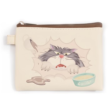 魯斯佛 迪士尼皮革手繪零錢包  12 x 9cm  ca661d-6  1個