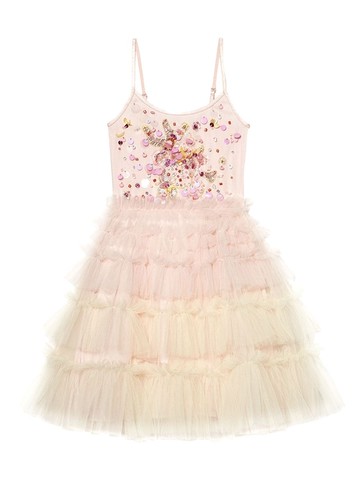 Tutu Du Monde - sequin-embellished tulle dress - kids - Cotton/Nylon - 2-3 - Pink