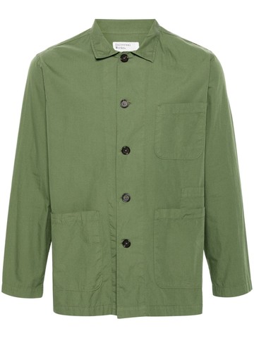 Universal Works - Bakers poplin shirt - men - Organic Cotton - XL - Green