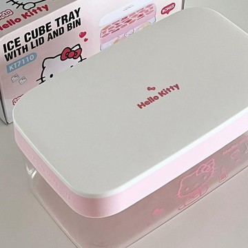 【新北發貨 好物推薦】【1.7萬人收藏】Hellokitty硅膠冰格卡通食品級按壓冰塊模具家用制冰儲冰盒三麗鷗