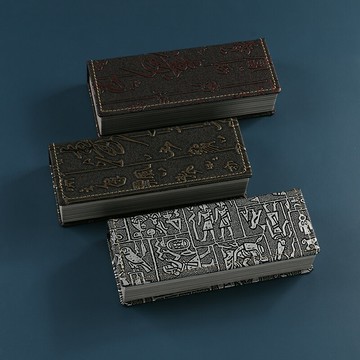 創意書本近視眼鏡盒復古文藝方形便攜防壓大框收納輕便磁吸墨鏡盒