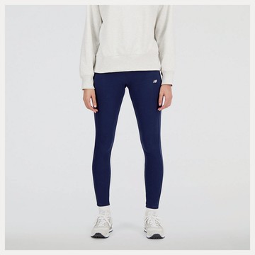 【NEW BALANCE】NB 長褲 緊身褲 運動 休閒 女 藍色 AWP31501NNY