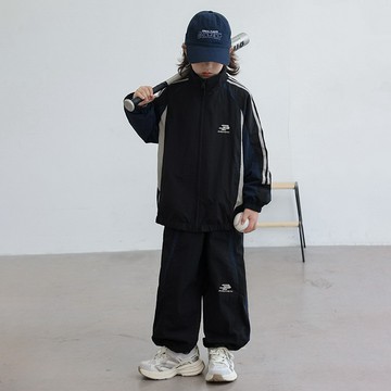 【中大男童】時尚撞色休閒運動套裝